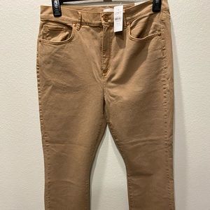 Loft crop straight leg jean